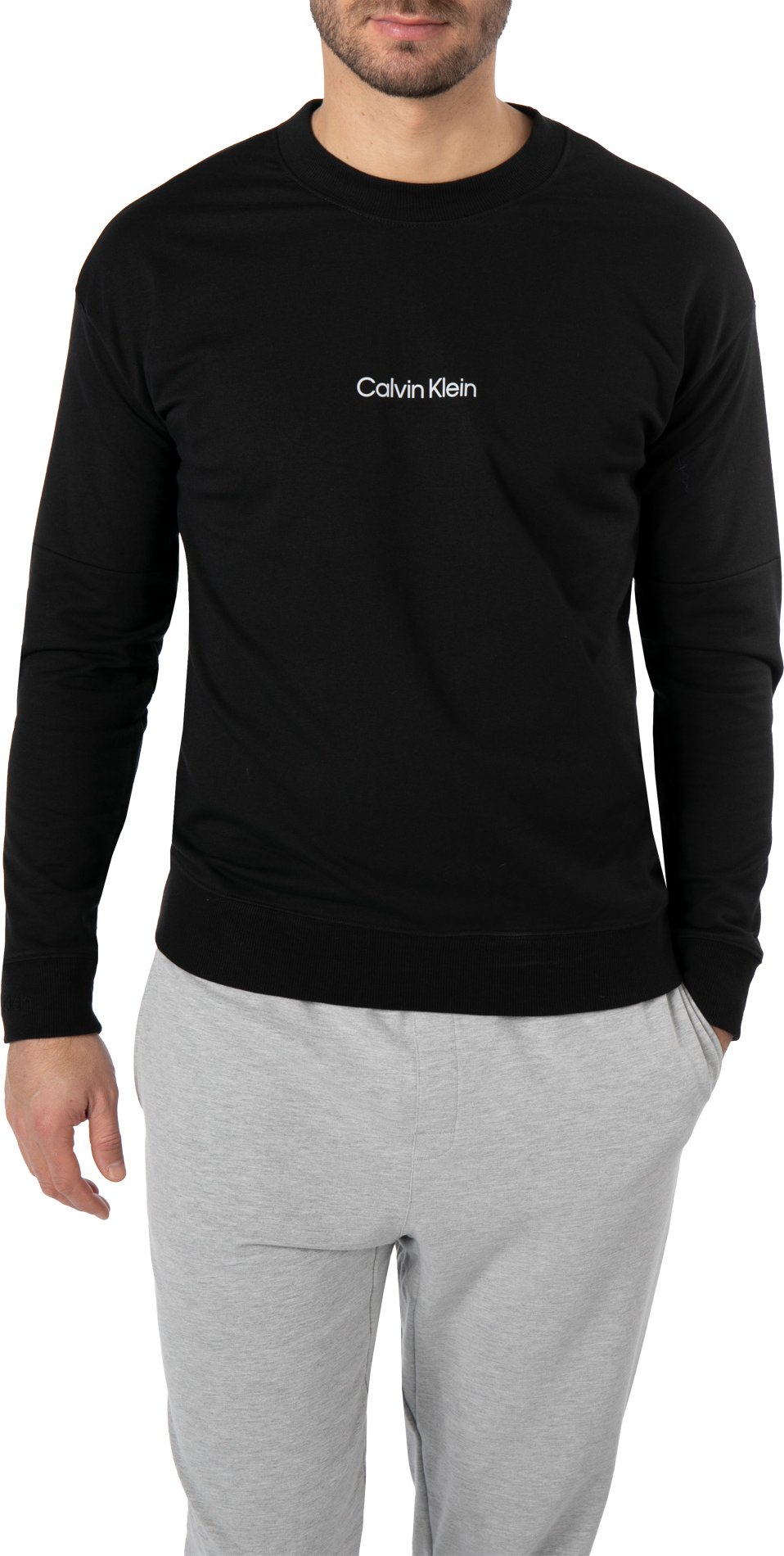 Calvin Klein Underwear Herren Sweatshirt schwarz Baumwolle & Mix unifarben