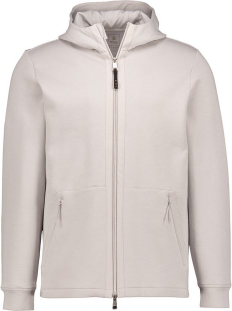 BOGGI MILANO Herren Sweatjacke grau unifarben