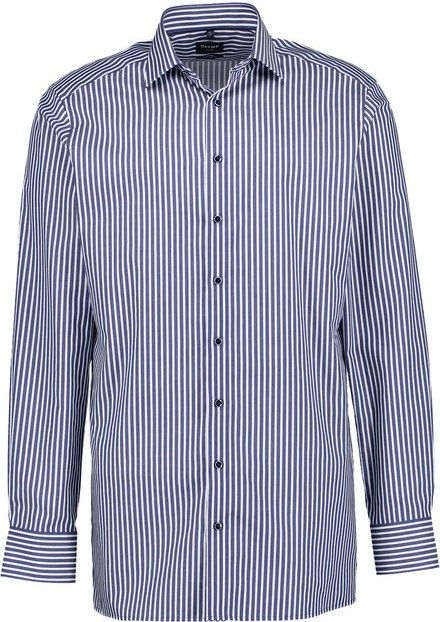 OLYMP Herren Hemd blau gestreift