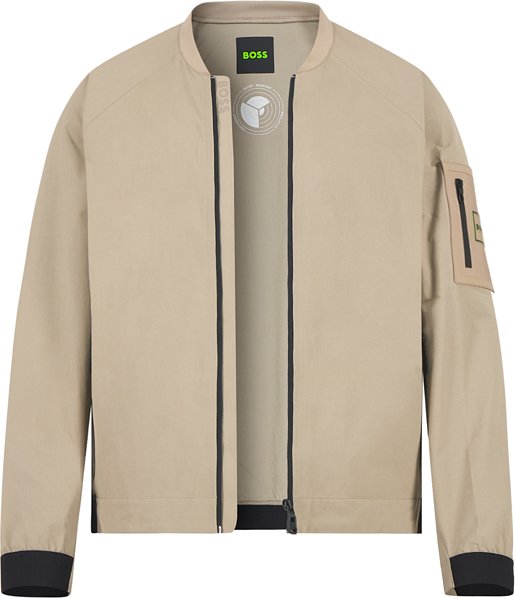 BOSS Green Herren Jacke beige unifarben