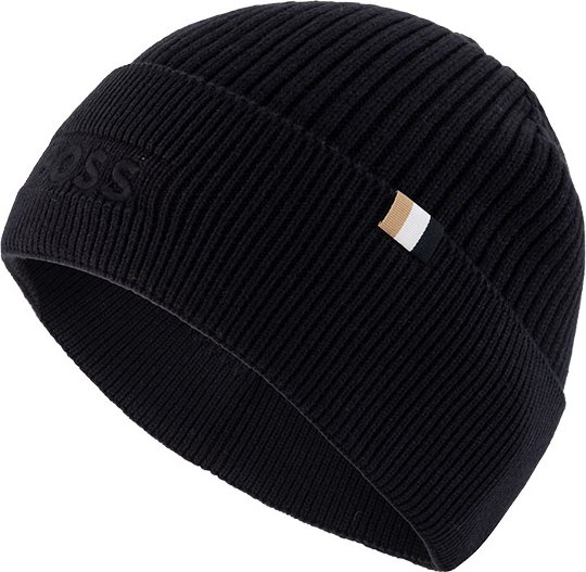 BOSS Black Herren Mützen/Caps/Hüte schwarz Schur-Wolle