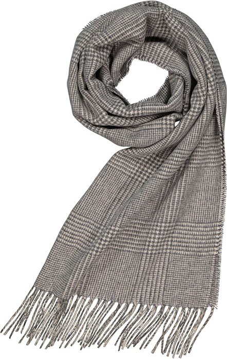 Eagle Herren Schal grau Kashmere-Wolle gemustert