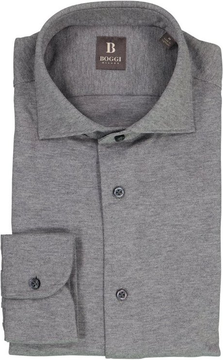 BOGGI MILANO Herren Hemd grau