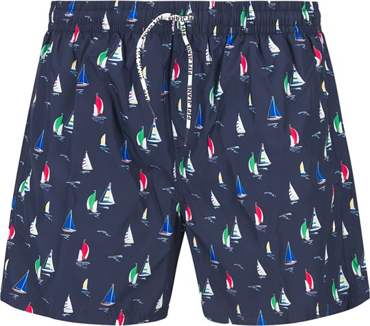Pepe Jeans Herren Bademoden blau Gemustert,Mit Prints