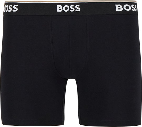 Thumbnail - BOSS Black Herren Trunks schwarz Baumwolle & Mix unifarben