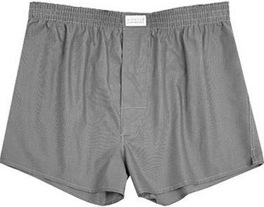 Novila Herren Boxershorts grau Reine Baumwolle unifarben
