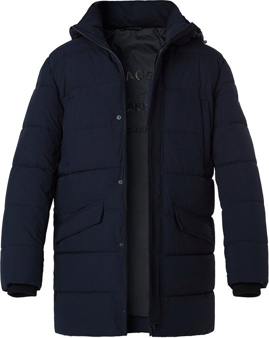 Thumbnail - KARL LAGERFELD Herren Parka blau unifarben