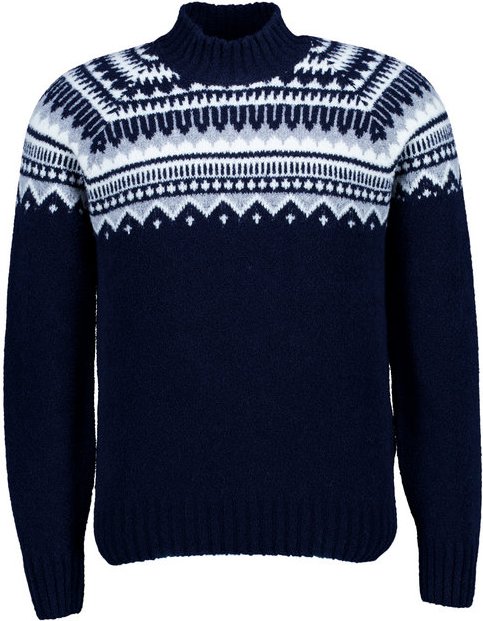 Gran Sasso Herren Pullover blau Norweger