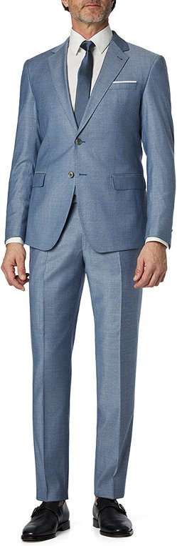 JOOP! Herren Anzug blau meliert Slim Fit