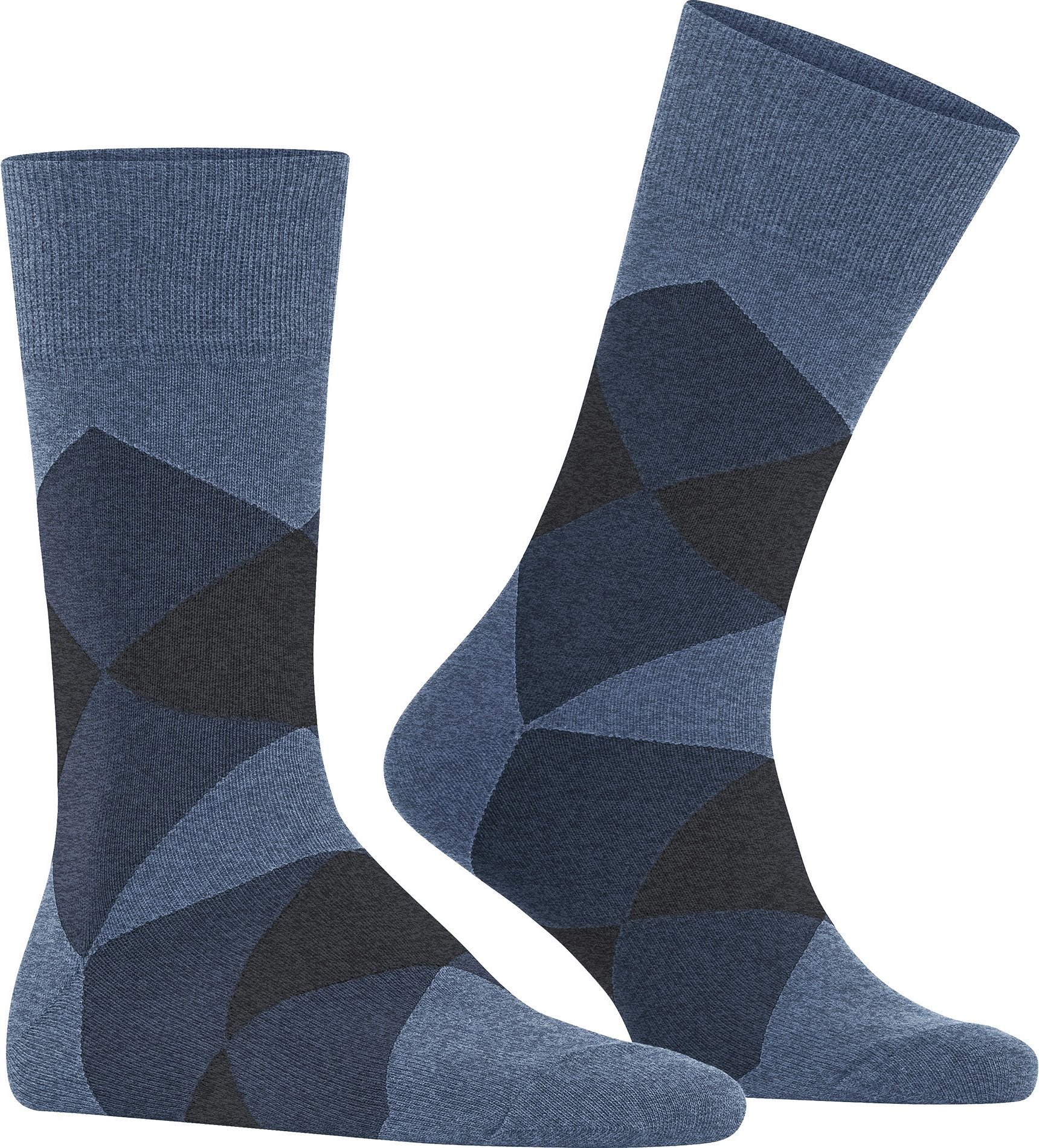Burlington Herren Socken blau Baumwolle & Mix Gemustert