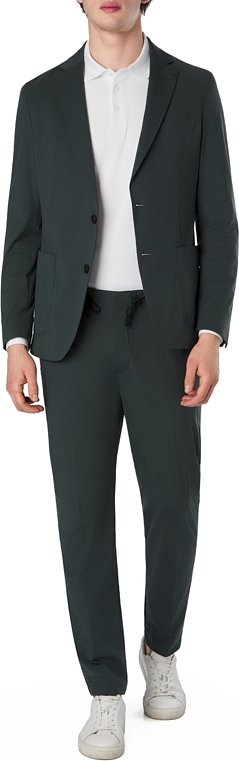 BOSS Black Herren Anzug grün Slim Fit