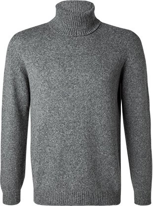 Thumbnail - roberto collina Herren Rollkragenpullover grau unifarben