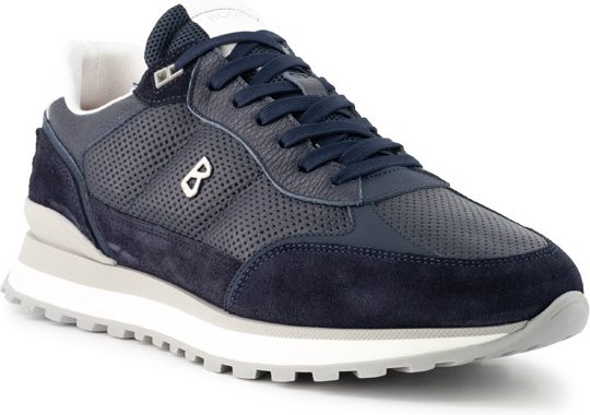 BOGNER Herren Sneaker blau Glattleder