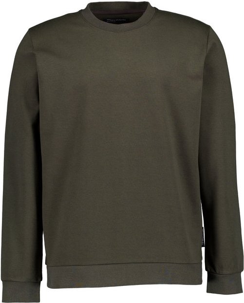 Thumbnail - Marc O'Polo Herren Sweatshirt grün unifarben