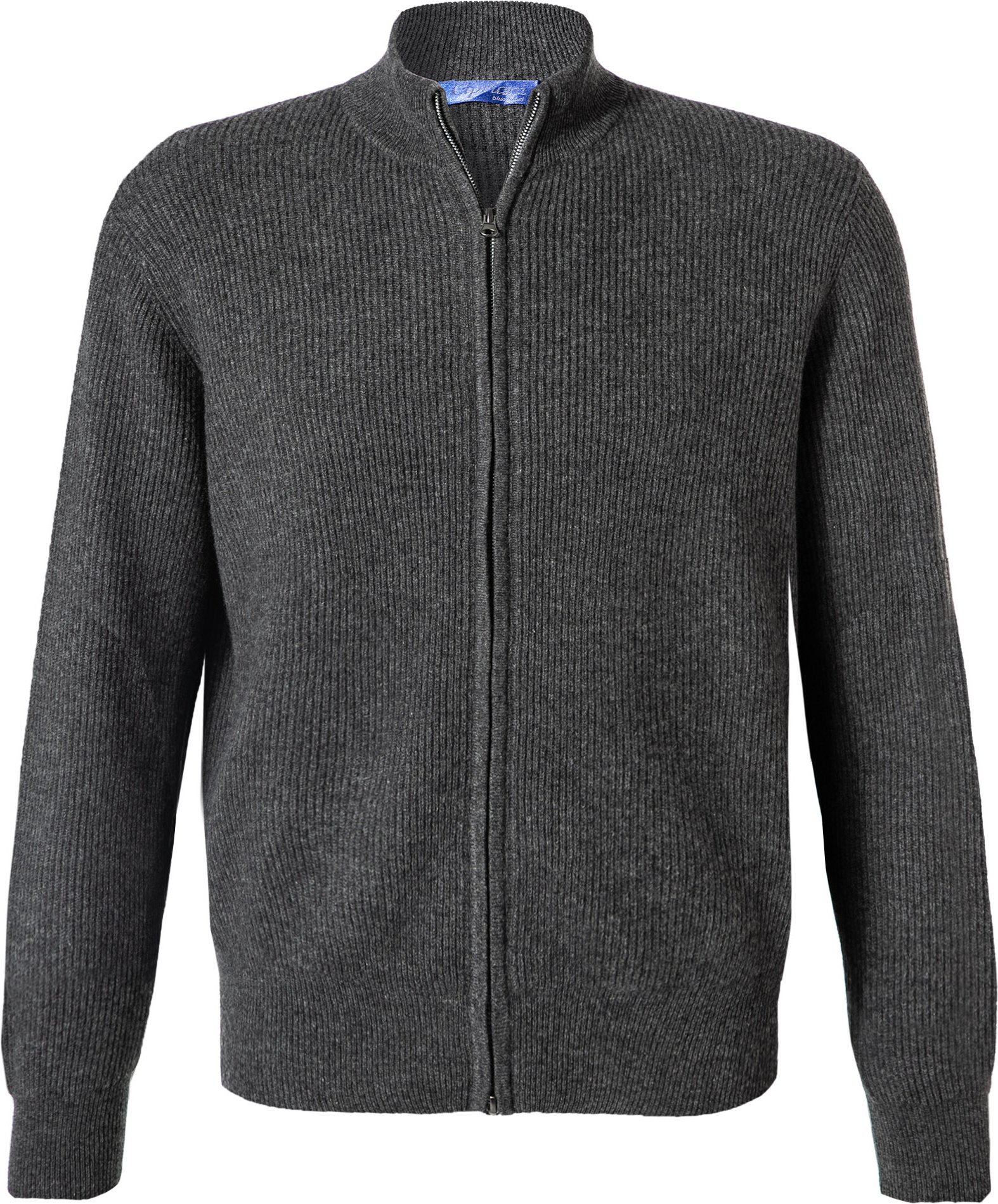 Thumbnail - Cipriani Herren Strickjacke grau unifarben