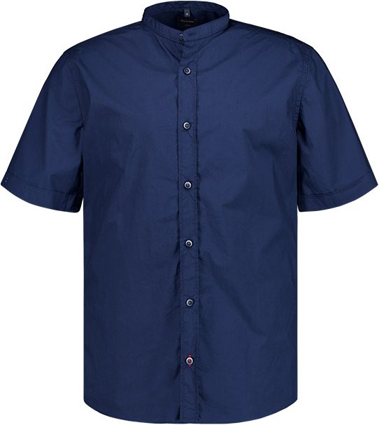 OLYMP Herren Kurzarmhemd blau