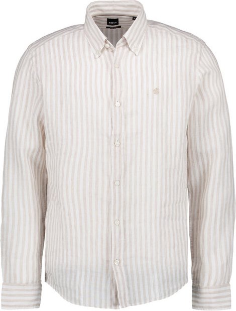 BOSS Black Herren Hemd beige gestreift