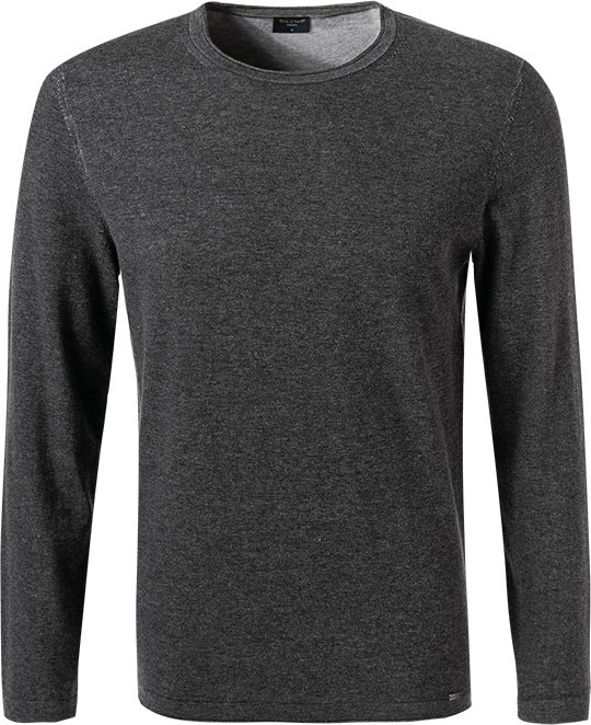 OLYMP Herren Pullover grau unifarben