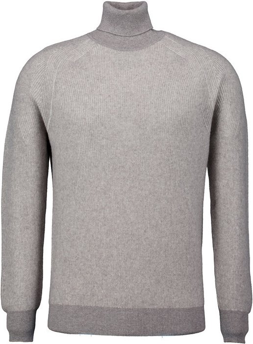 BOGGI MILANO Herren Rollkragenpullover grau unifarben