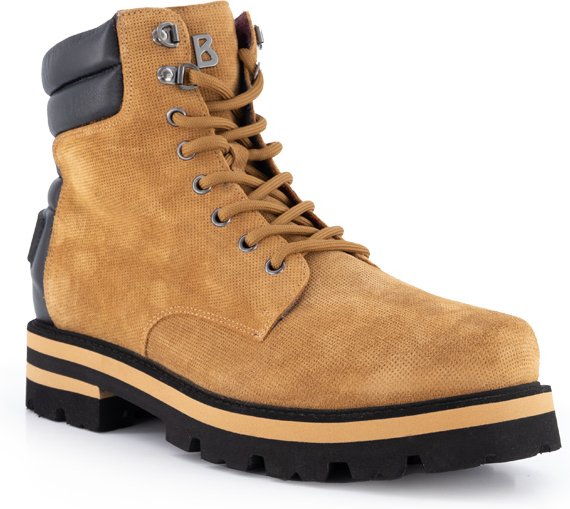 BOGNER Herren Schnürboots beige Velours