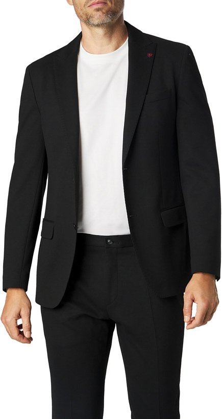 Thumbnail - ROY ROBSON Herren Sakkos schwarz Slim Fit