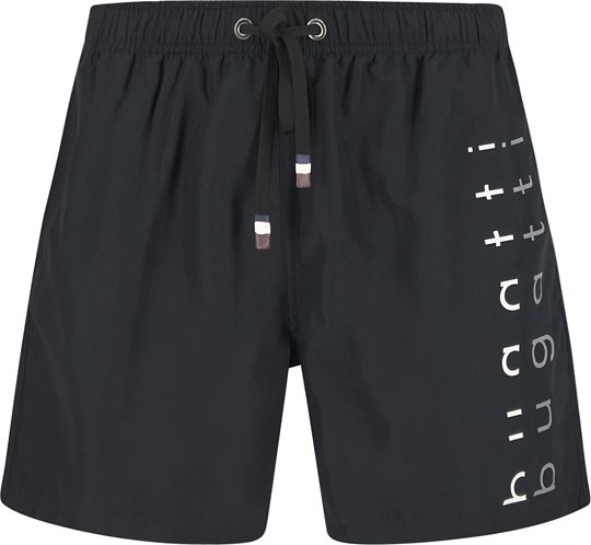 bugatti Herren Badeshorts schwarz Mikrofaser Mit Prints