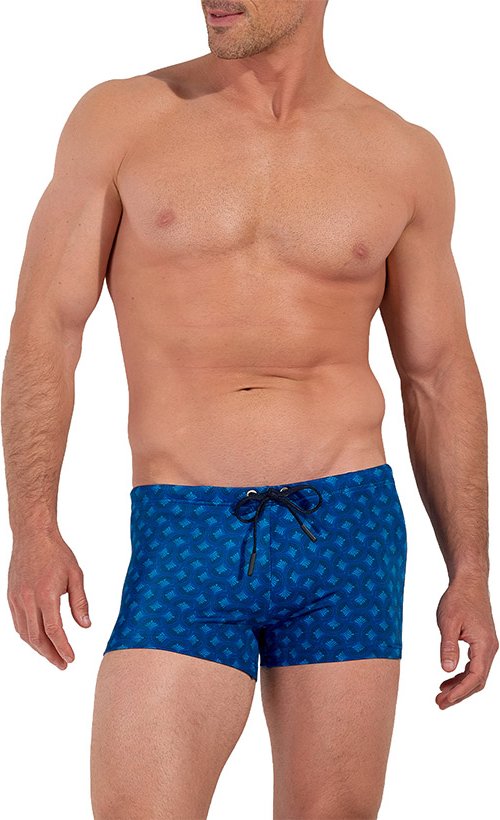 HOM Herren Bademoden blau Mit Prints