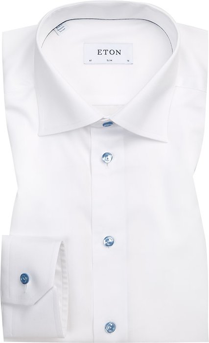 Thumbnail - ETON Herren Hemd weiß Slim Fit