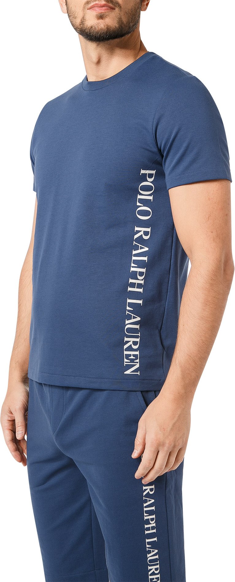 Polo Ralph Lauren Herren T-Shirt blau Baumwolle & Mix unifarben