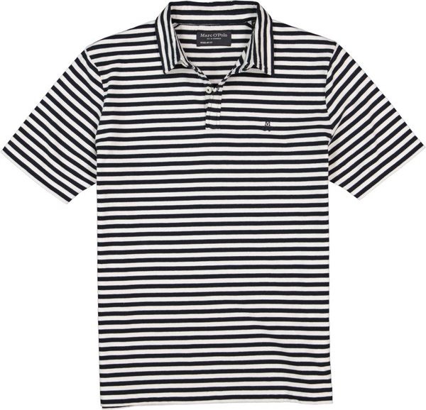 Marc O'Polo Herren Polo-Shirt blau gestreift