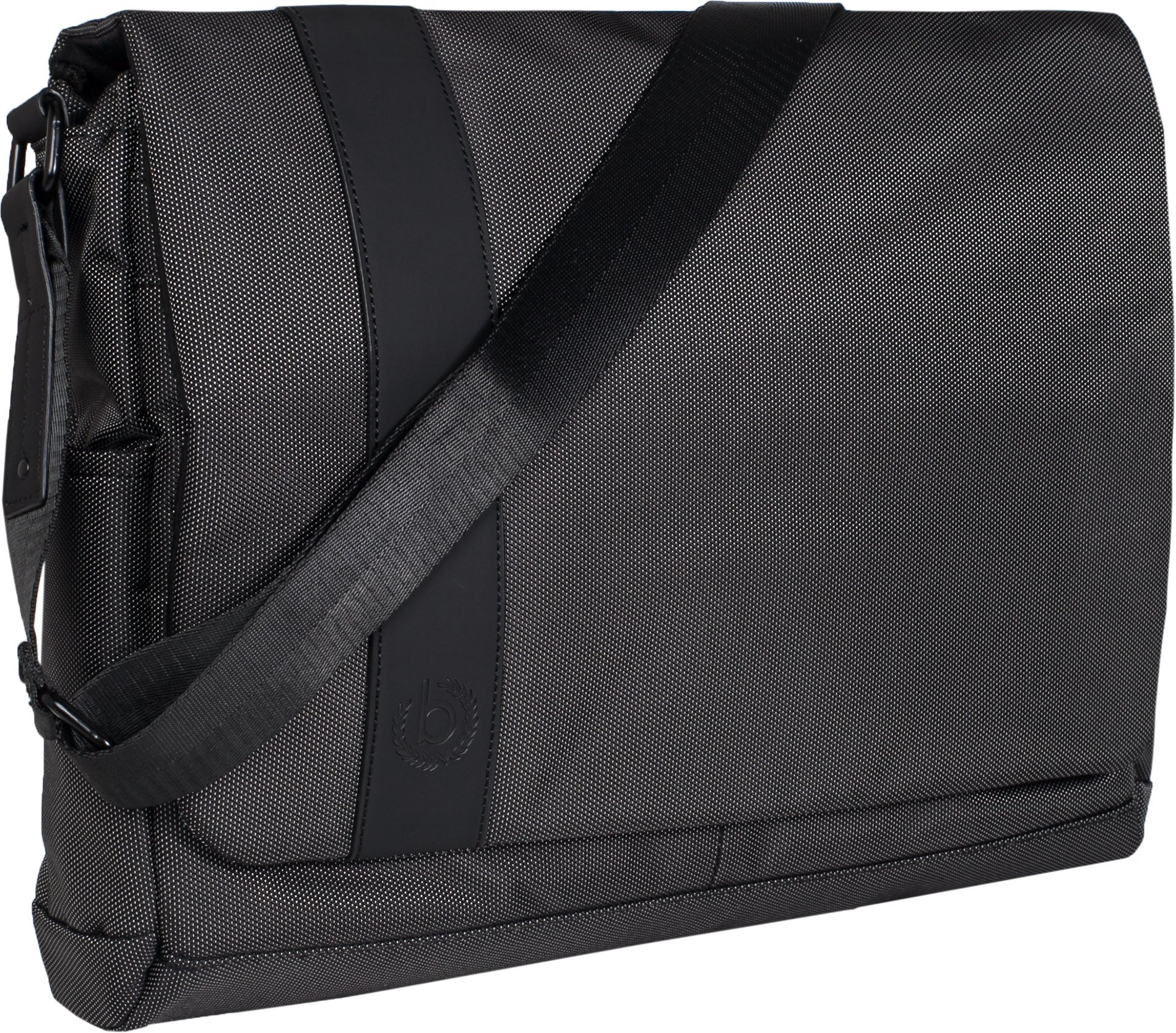 bugatti Herren Messenger Bag grau Mikrofaser/Nylon meliert