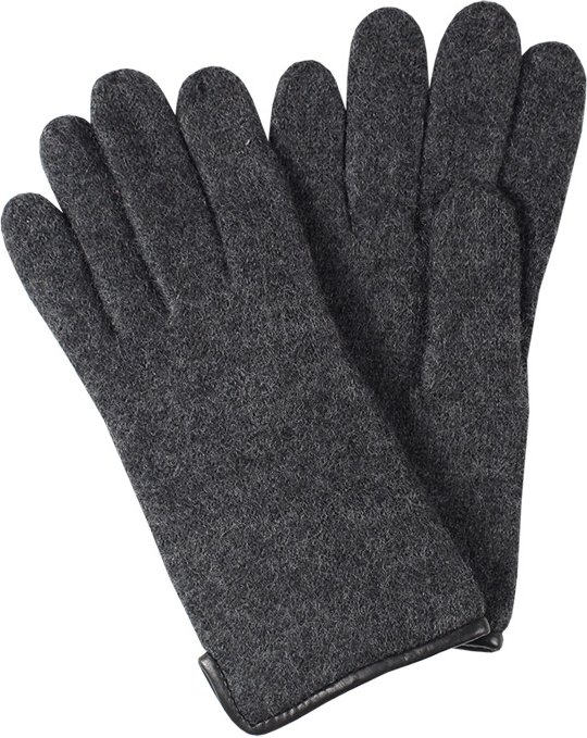 Thumbnail - Roeckl Herren Handschuhe grau Schur-Wolle meliert