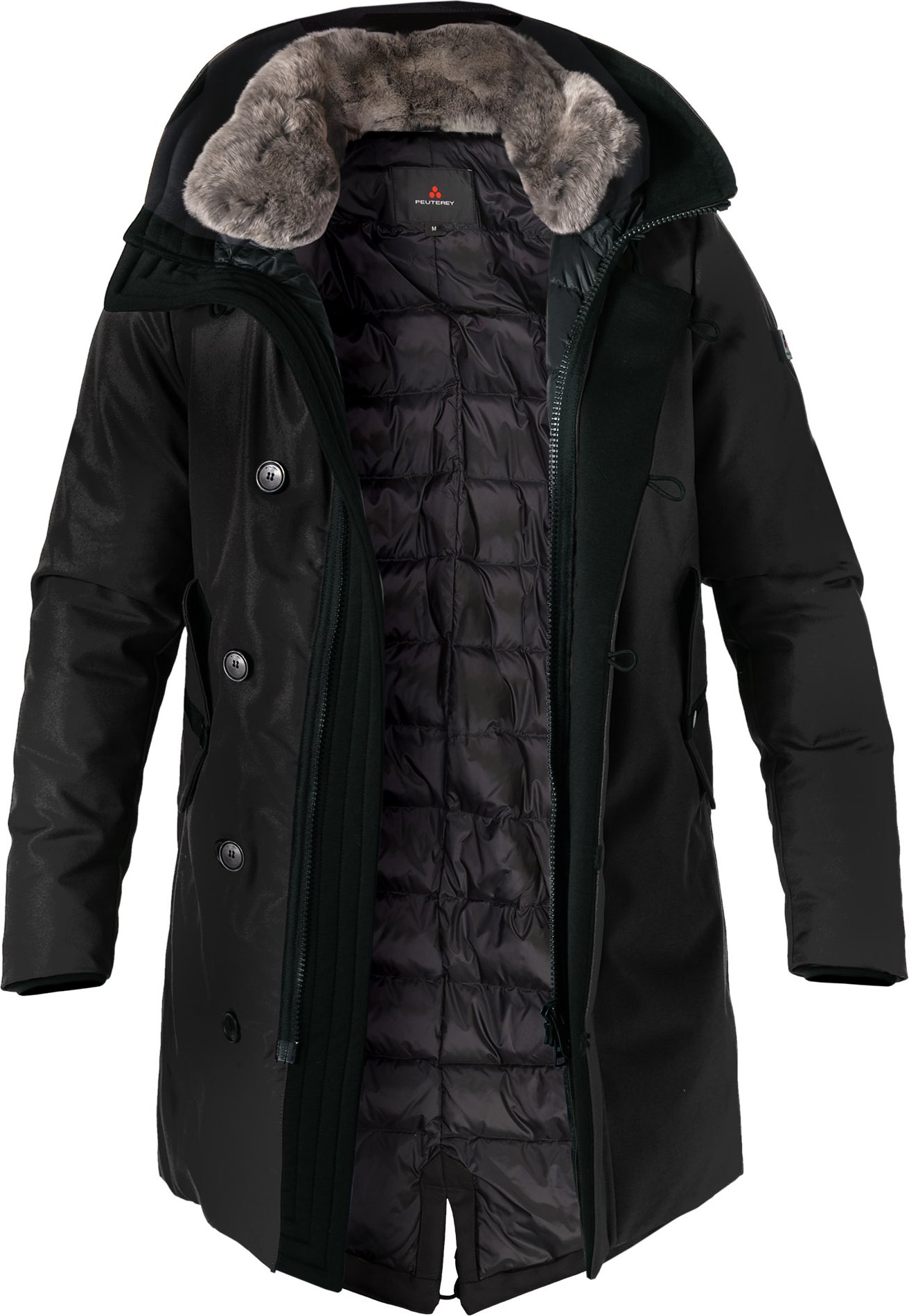 Thumbnail - PEUTEREY Herren Daunenparka schwarz unifarben