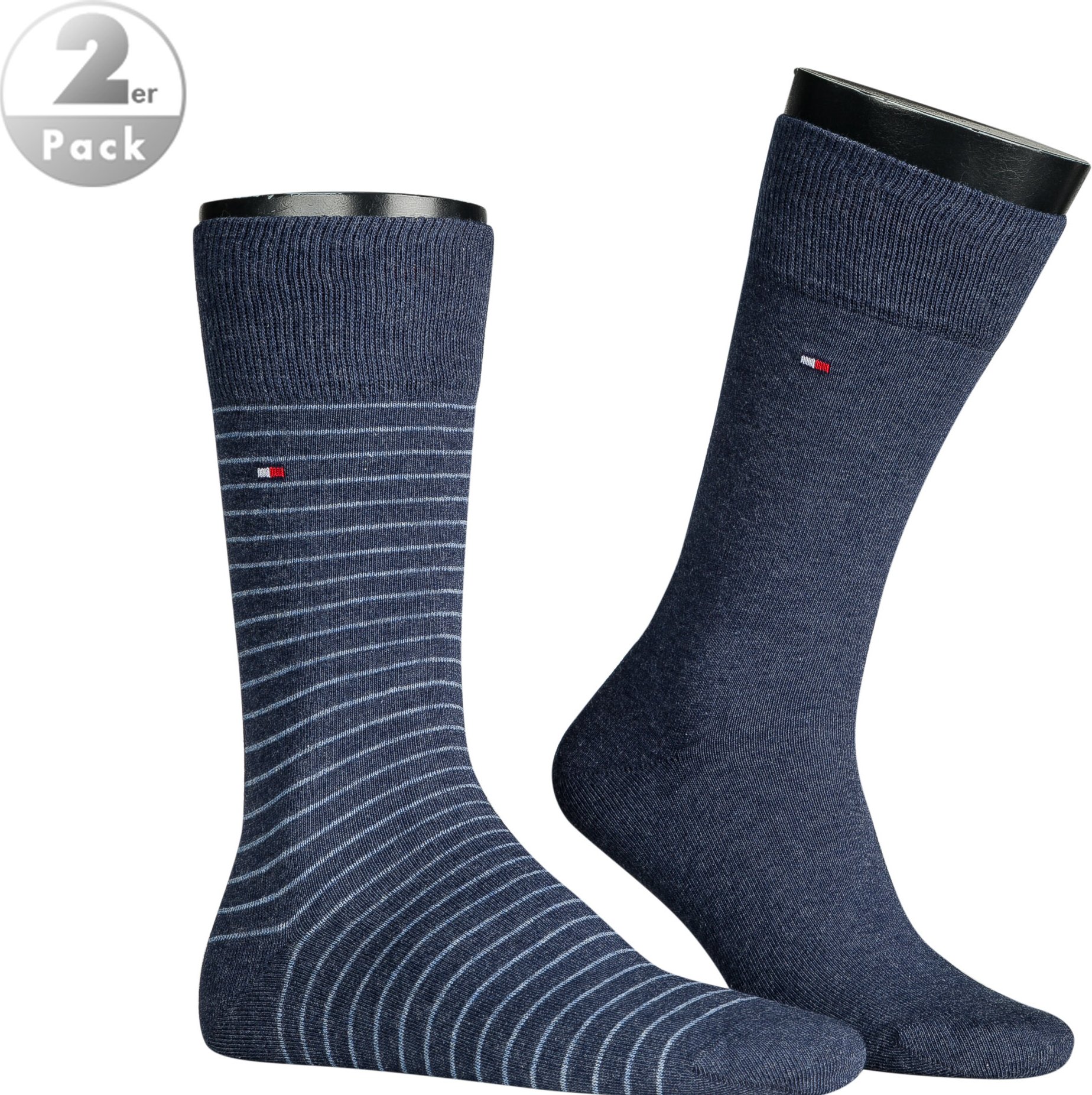 Tommy Hilfiger Herren Socken blau Baumwolle & Mix Gestreift