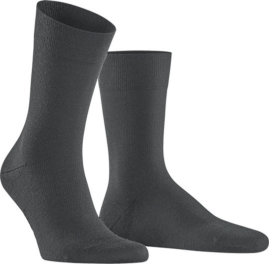 Thumbnail - Falke Herren Socken grau Merinowolle unifarben