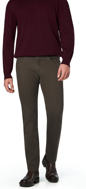 GARDEUR Herren Hose braun meliert