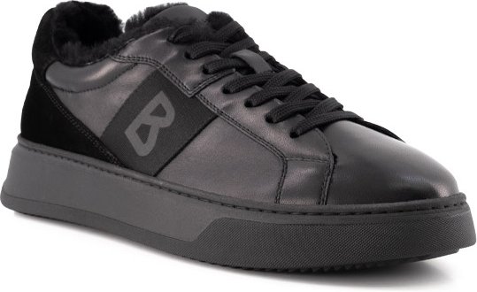 BOGNER Herren Sneaker schwarz Glattleder
