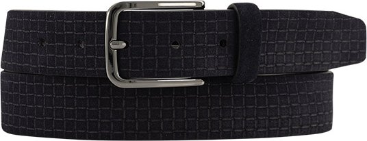 Thumbnail - Brax Herren Gürtel blau Veloursleder