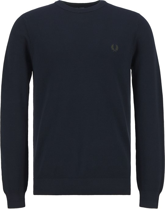 Fred Perry Herren Pullover rot unifarben