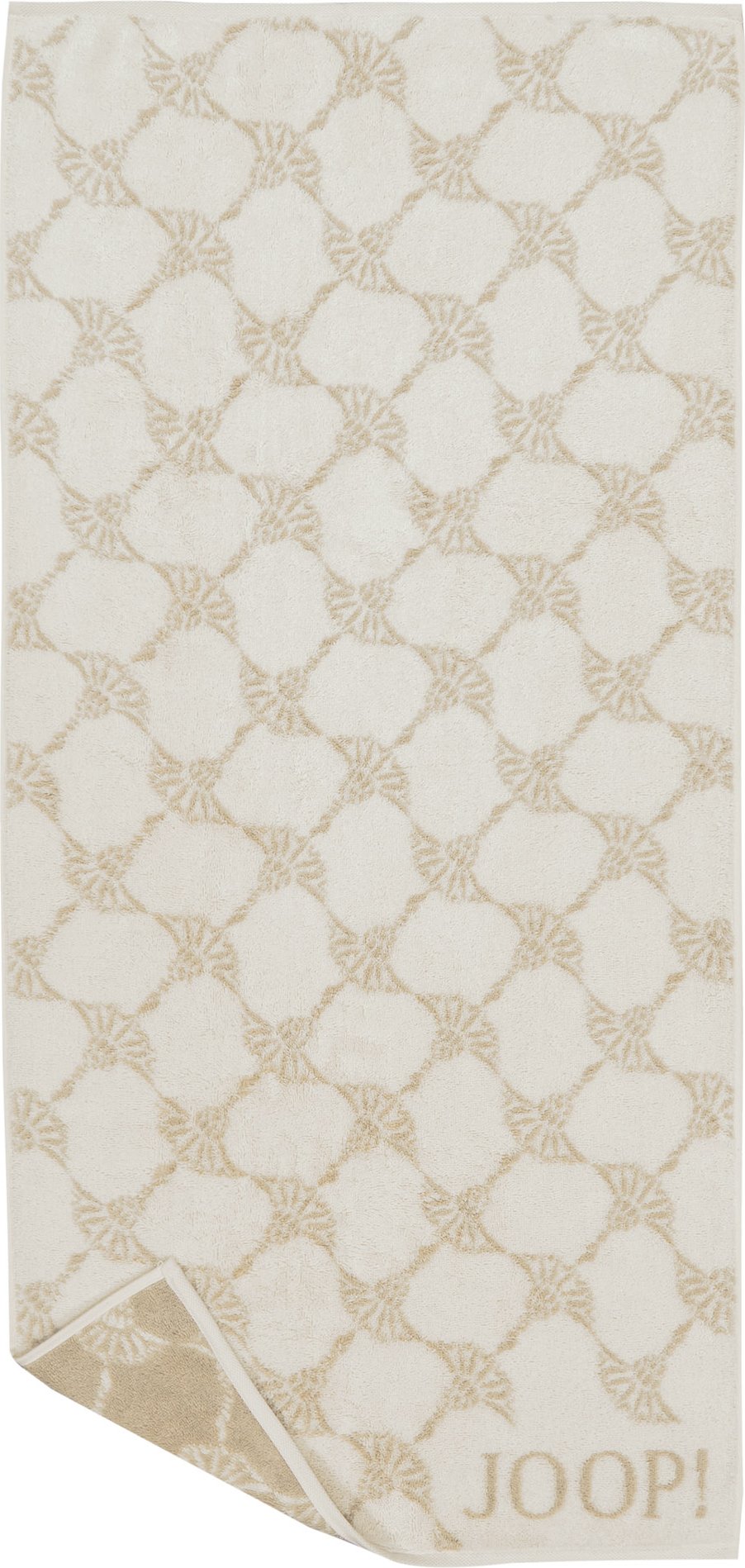 JOOP! Herren Gästetuch beige Gemustert