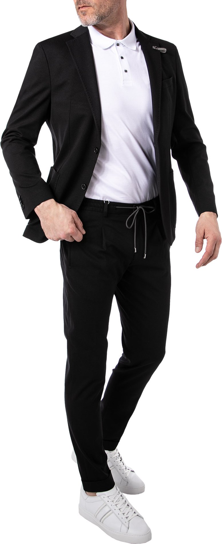 Thumbnail - BALDESSARINI Herren Anzug schwarz Slim Fit