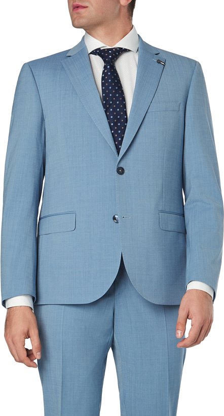 bugatti Herren Sakko blau meliert