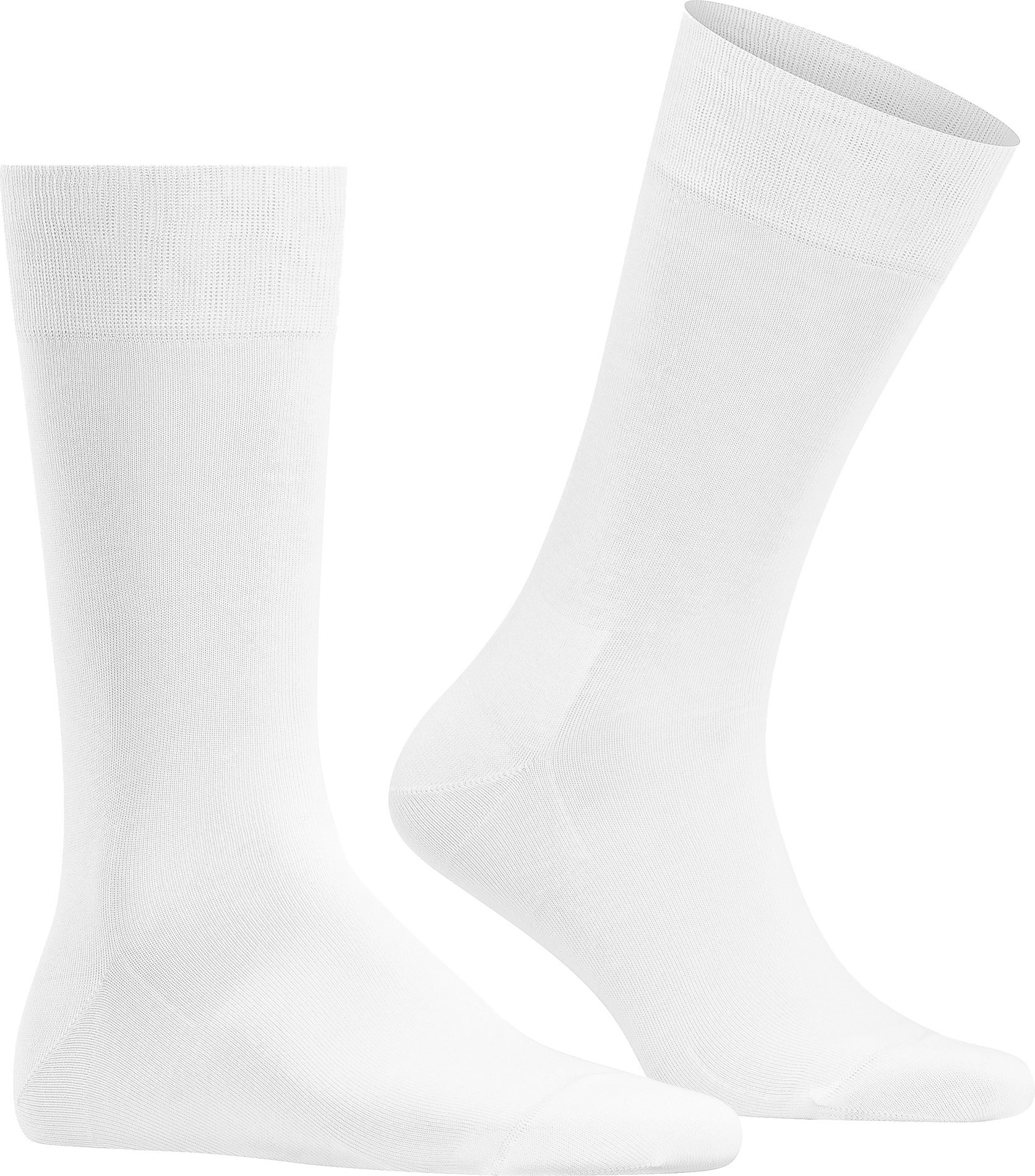 Thumbnail - Falke Herren Socken weiß Baumwolle & Mix unifarben
