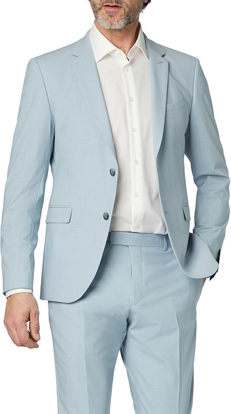 Thumbnail - Strellson Herren Sakko blau meliert Slim Fit