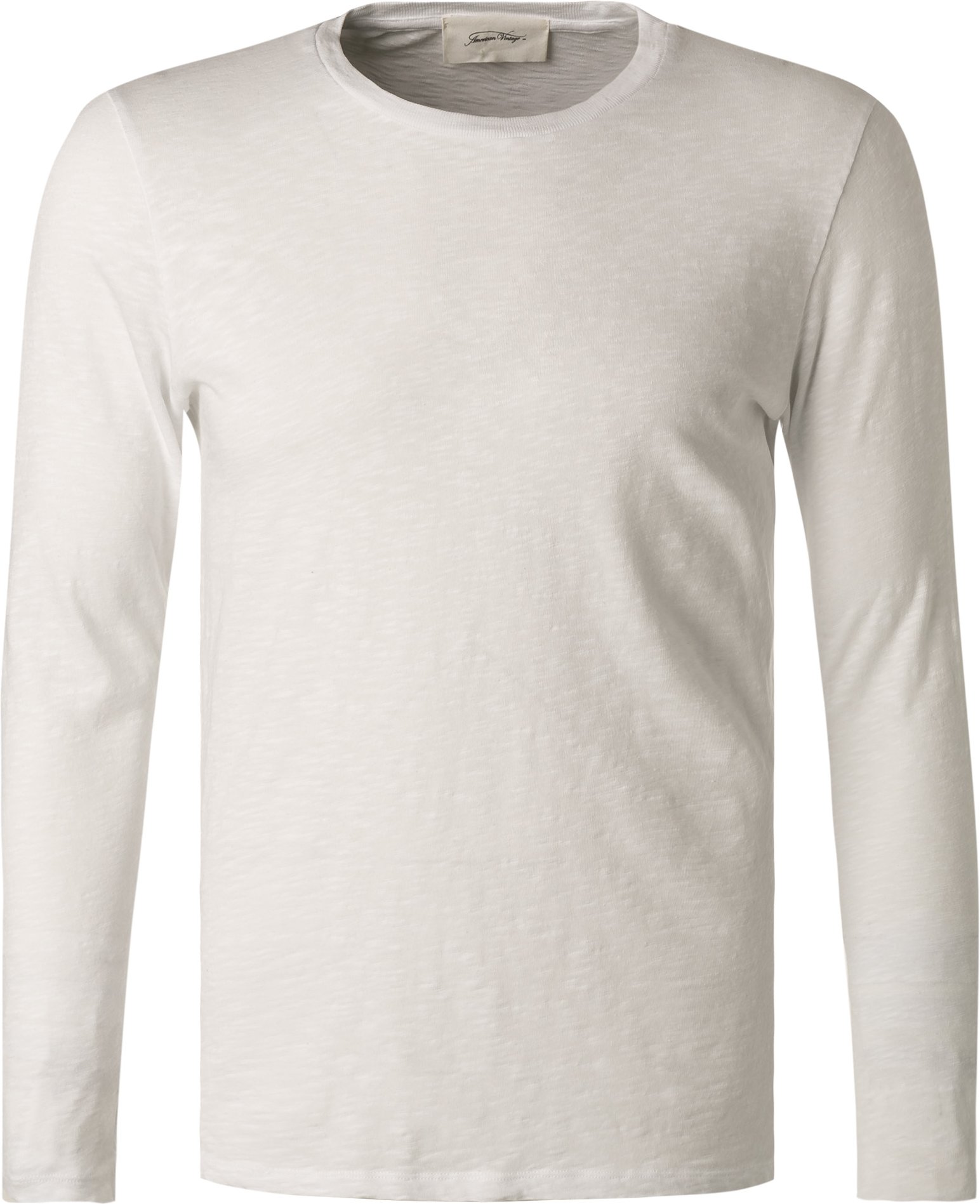 American Vintage Herren Longsleeve weiß