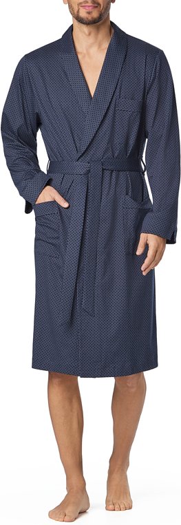 Novila Herren Bademäntel/-tücher blau Gemustert