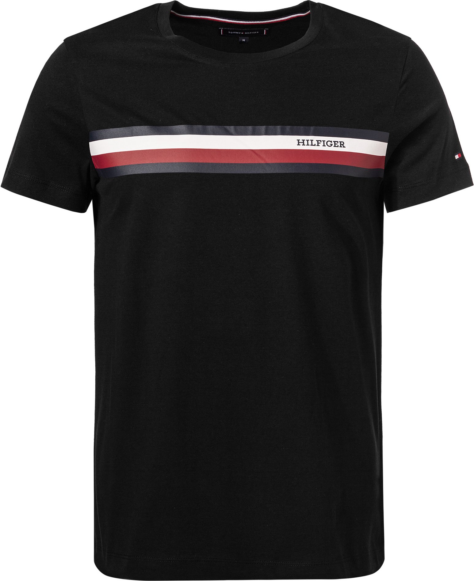 Tommy Hilfiger Herren T-Shirt schwarz Slim Fit