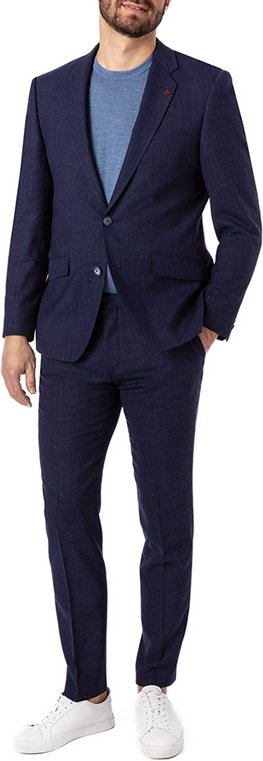 ROY ROBSON Herren Anzug blau meliert Slim Fit