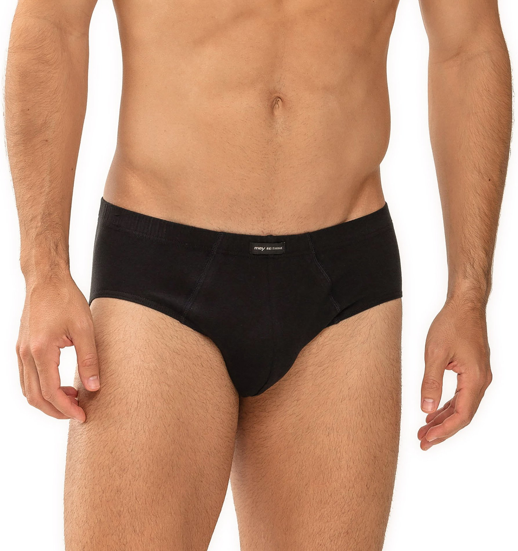 Thumbnail - Mey Herren Mini-Slip schwarz Baumwolle & Mix unifarben