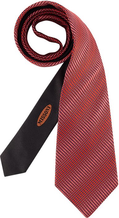 MISSONI Herren Krawatte rot unifarben